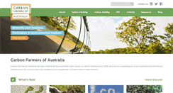 Desktop Screenshot of carbonfarmersofaustralia.com.au